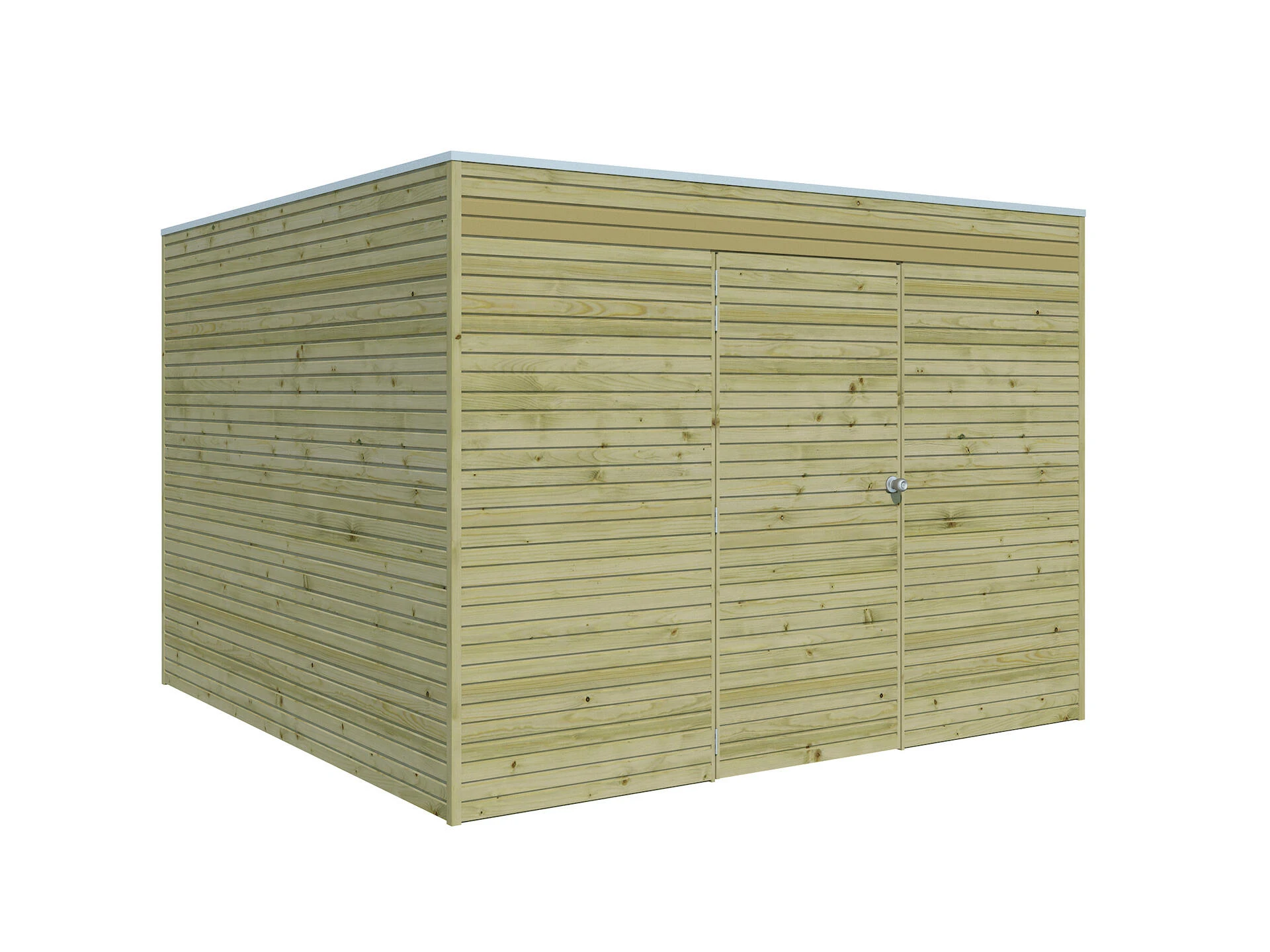 Woodlands Blokhut QB Groen Geïmpregneerd 300 x 300 cm - Afbeelding 2